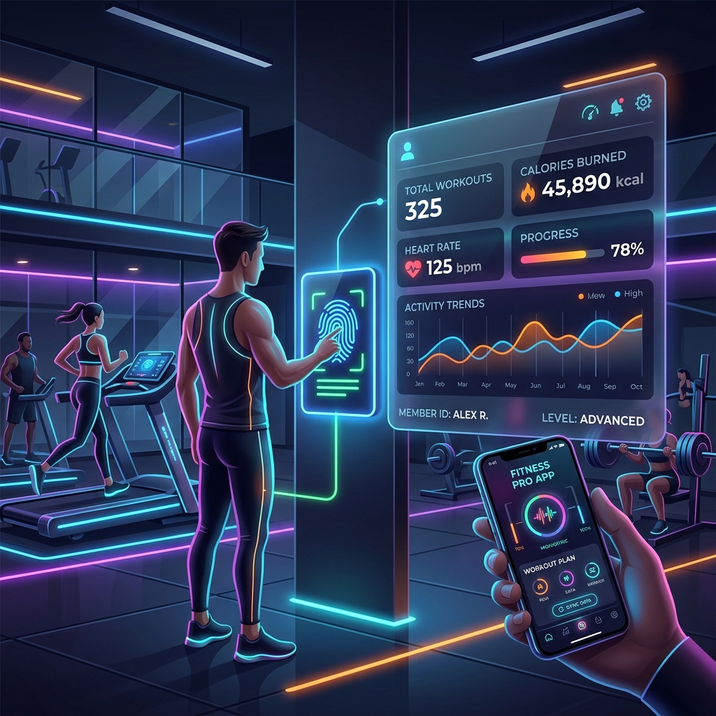 Automated Fitness Management System Dashboard - GymForce